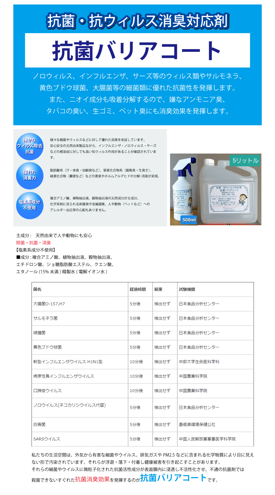 NTS抗菌バリアコート